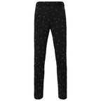 Barocco Dapper Details Men's Stretch Dress Pants - Black/Silver