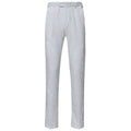 Barocco Dapper Details Men's Stretch Dress Pants - White/Silver