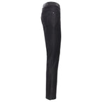 Men’s Elegant Black Textured Dress Pants BLACK