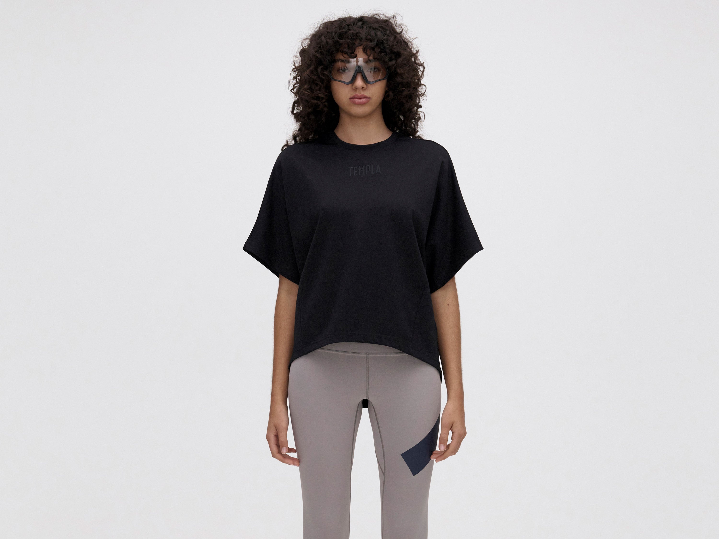 Cropped Tee - Black