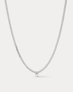 Bardot Stud Charm Necklace- Silver