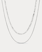 Cecilia Chain Necklace- Silver