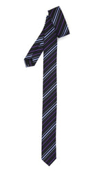 Super Skinny Stripe Purple Lavender Slim Tie