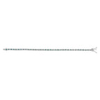 14K White Gold 4.0 Cttw Alternating White and Blue Lab Grown Diamond Tennis Bracelet - 7" inches