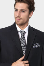 Black 4 Drop Regular Suit | Wessi
