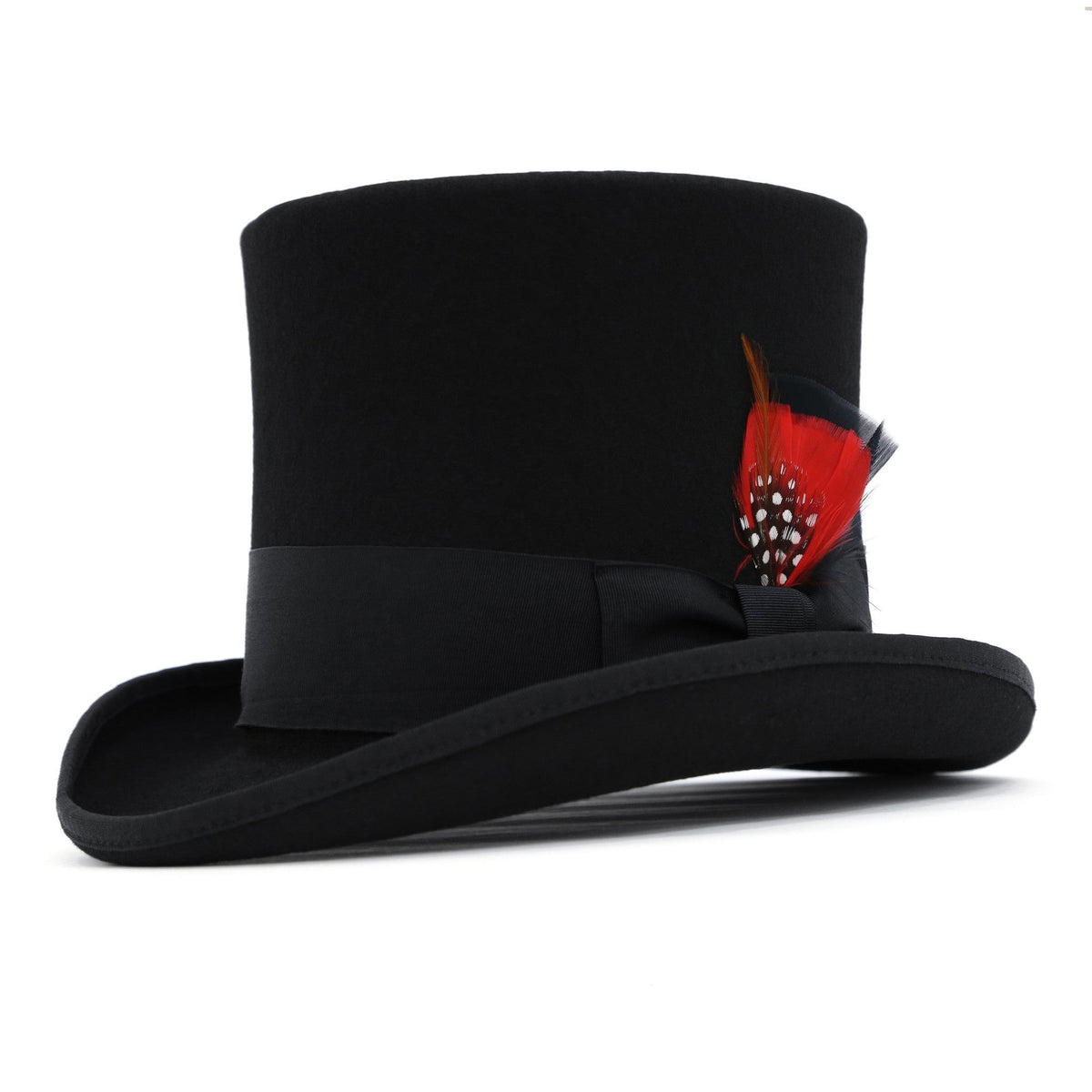 Black Wool Felt Top Hat for Men & Women | Ferrecci