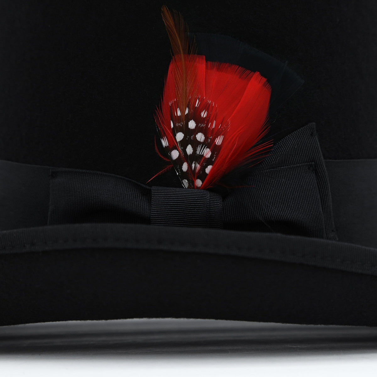 Black Wool Felt Top Hat for Men & Women | Ferrecci
