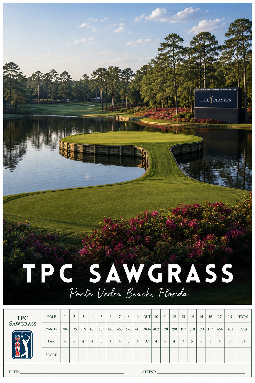 TPC Sawgrass  - Scorecard