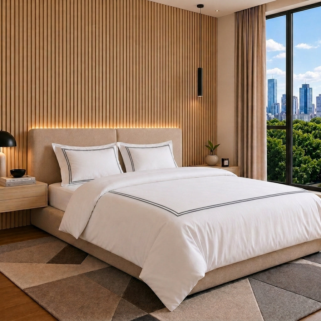 Tropez 100% Cotton Duvet Cover Set