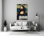 Modern Mona Lisa Glass Wall Art || Designer Collection