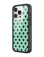 Polka Dot | Turquoise and Black iPhone Case