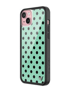 Polka Dot | Turquoise and Black iPhone Case