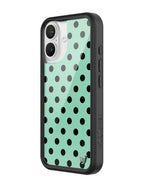 Polka Dot | Turquoise and Black iPhone Case
