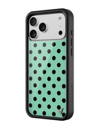 Polka Dot | Turquoise and Black iPhone Case