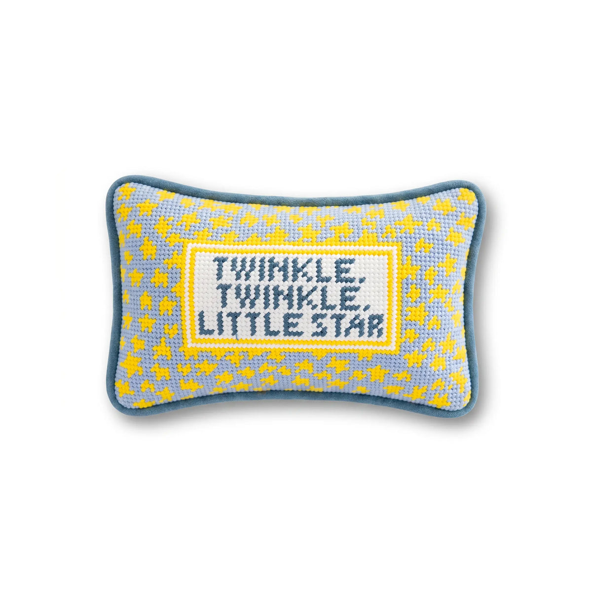Twinkle Twinkle Mini Needlepoint Pillow