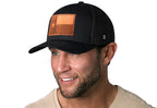Texas Flag Trucker Hat  |  Leather TX Snapback