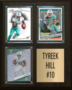 Tyreek Hill 3 Card Plaque Donruss Fleer Topps 2025 2024 Miami Dolphins