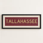 Framed Tallahassee Garnet Bus Scroll