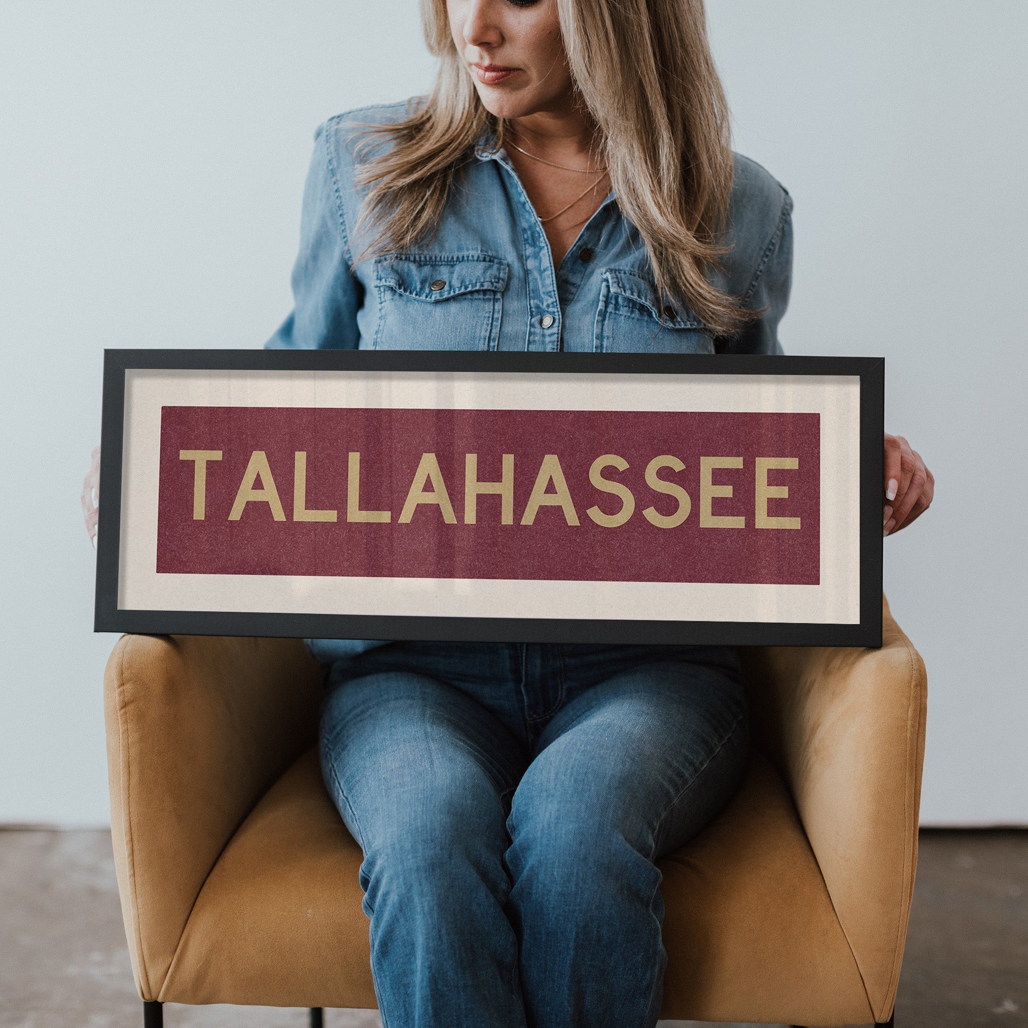 Framed Tallahassee Garnet Bus Scroll