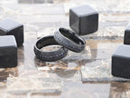 TALON Black Titanium Ring with Black Sapphires - 6mm - 8mm