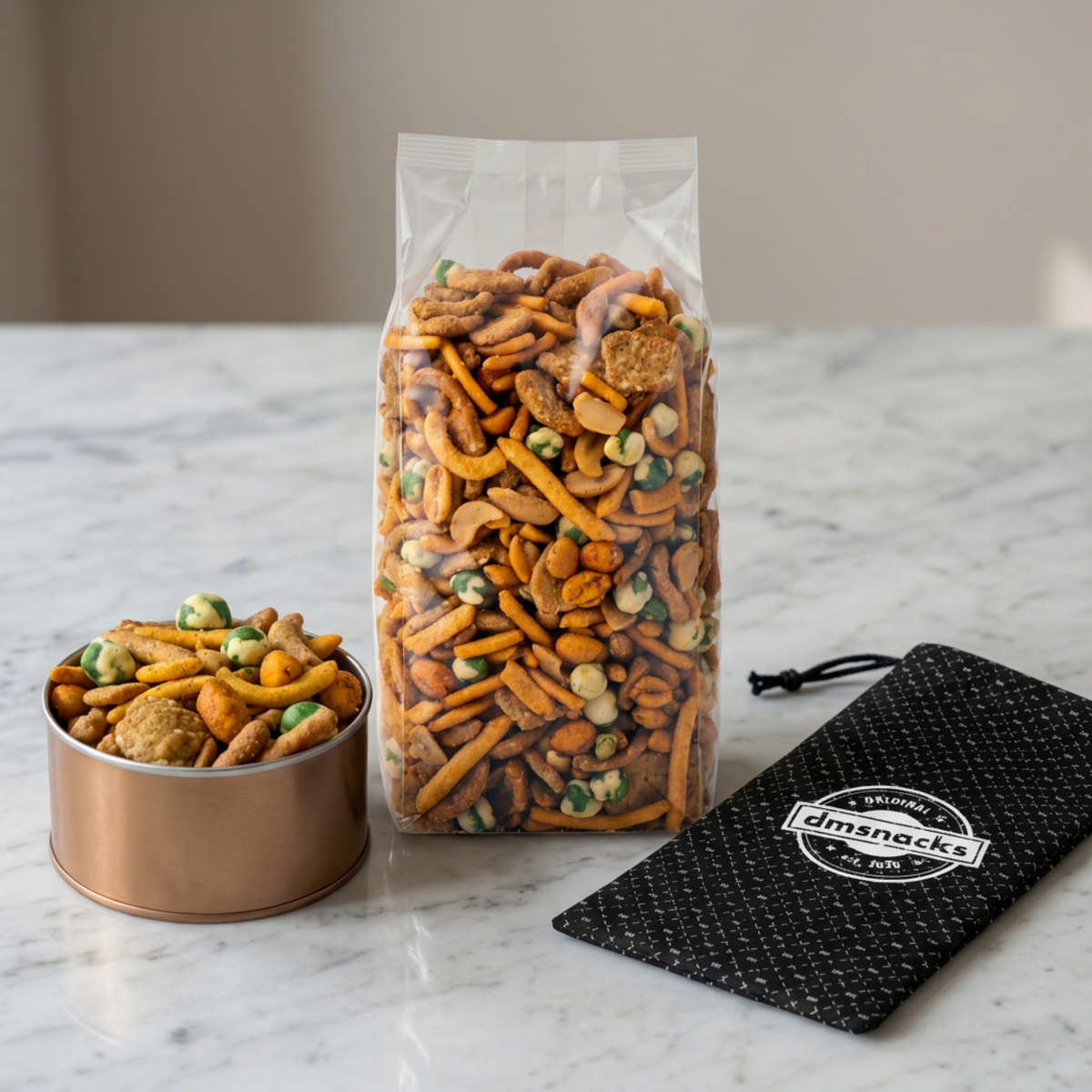 Taproom Spicy Nut Mix – 1 Pound Bar Snack Blend in Canvas Gift Bag