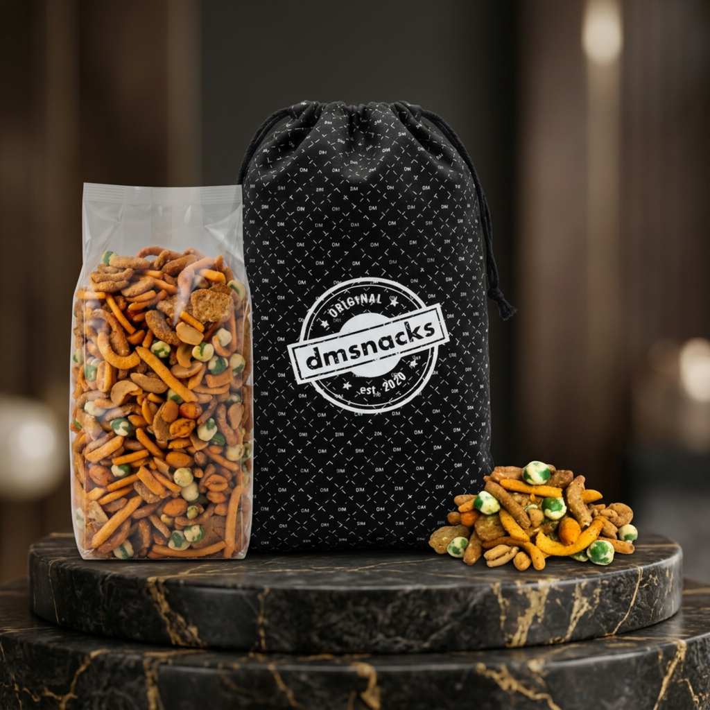 Taproom Spicy Nut Mix – 1 Pound Bar Snack Blend in Canvas Gift Bag
