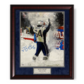Tedy Bruschi New England Patriots Autographed 16x20 Photo Framed to 23x27 NEP