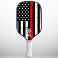 APL - Rustic Red Line Pickleball Paddle | 16mm Carbon Fiber | Best Pickleball Paddles | American Pickleball Leage