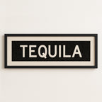 Framed Tequila Bus Scroll Sign
