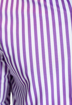 The Go Big Stripe Long Sleeve Tech Shirt - Grape