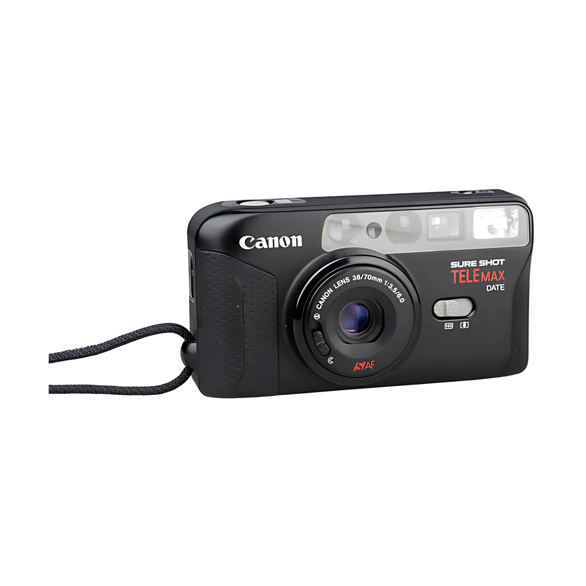 Canon Sure Shot TELEMAX 35mm Point and Shoot Film Camera w/ Dual Lens System 38mm f/3.5 and 70mm f/6