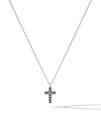 Stone Cross Pendant - Black Onyx