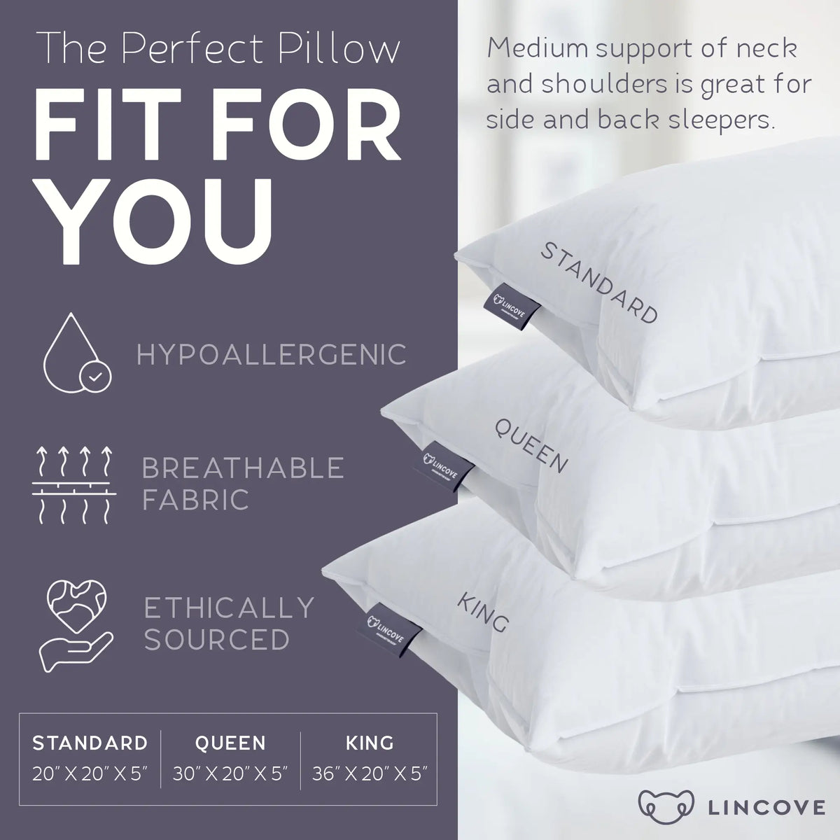 Resort Down Alternative Pillow - Made In Canada