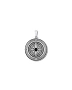 Compass Pendant - Sterling Silver