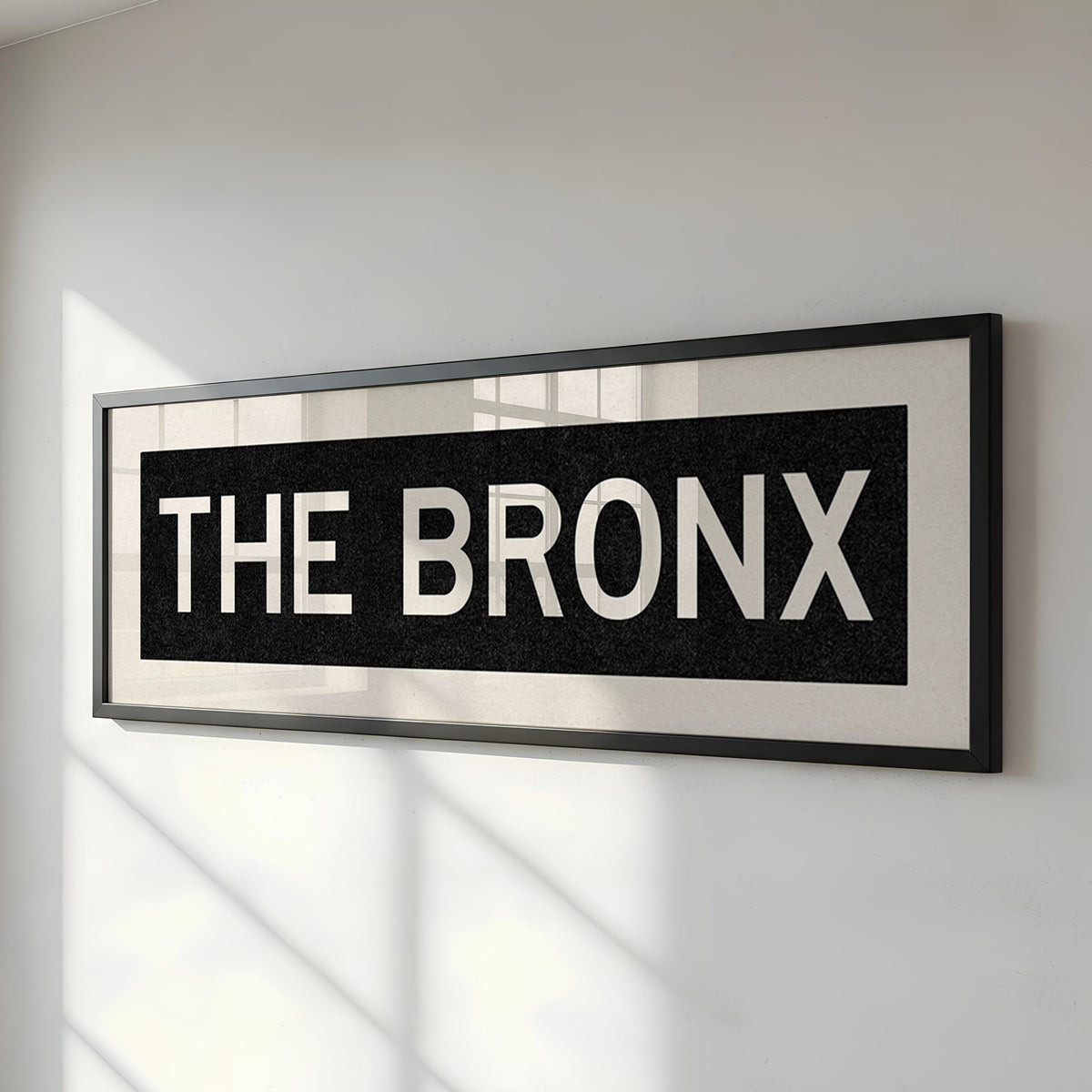 Framed The Bronx New York Bus Scroll