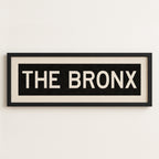Framed The Bronx New York Bus Scroll