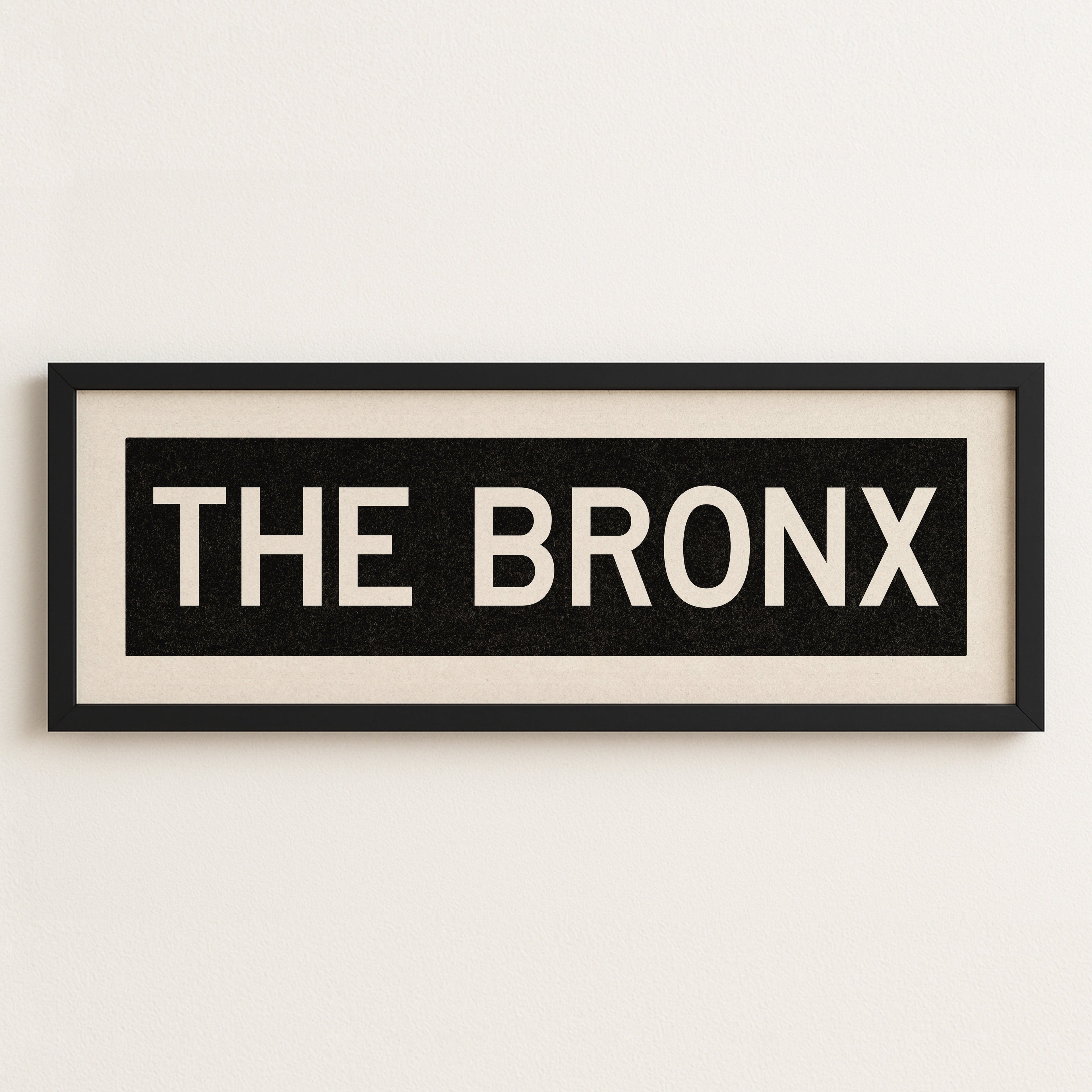 Framed The Bronx New York Bus Scroll
