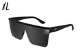 Tidal Wave XL - Matte Black - Jet Black Lens Polarized