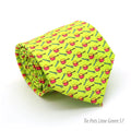 Pots Lime Green Necktie with Handkerchief Set