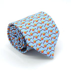 Pots Sky Blue Necktie with Handkerchief Set