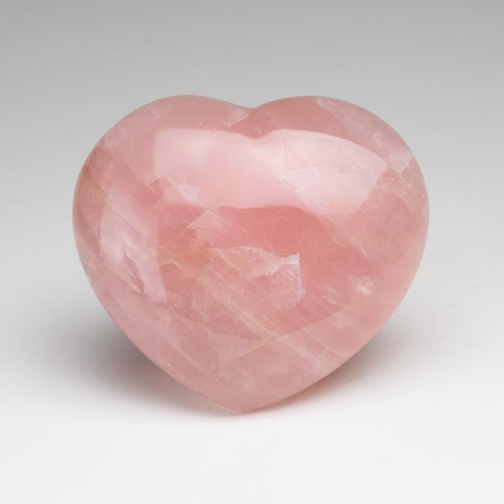 Genuine Polished Rose Quartz (Small) Heart from Brazil