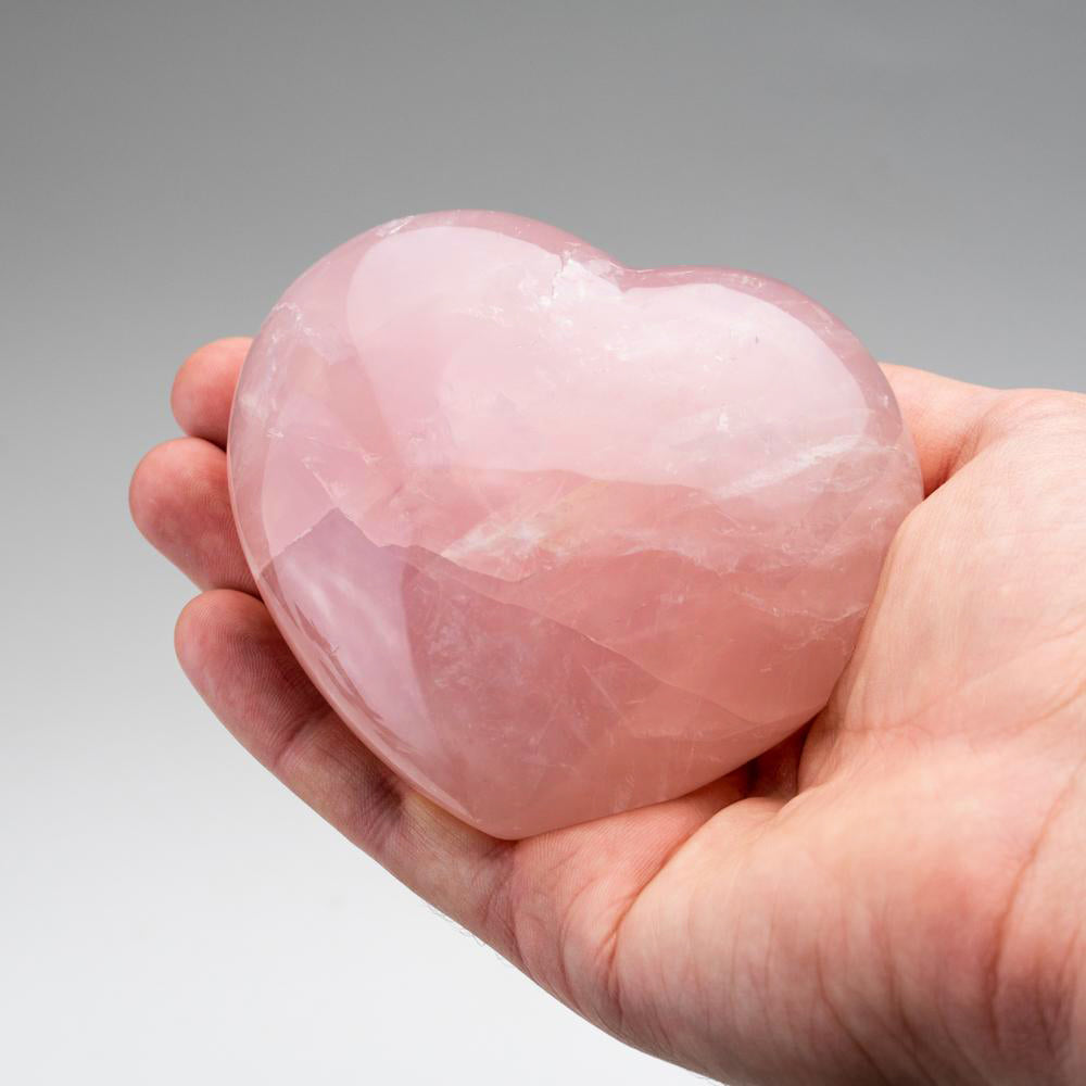 Genuine Polished Rose Quartz (Small) Heart from Brazil