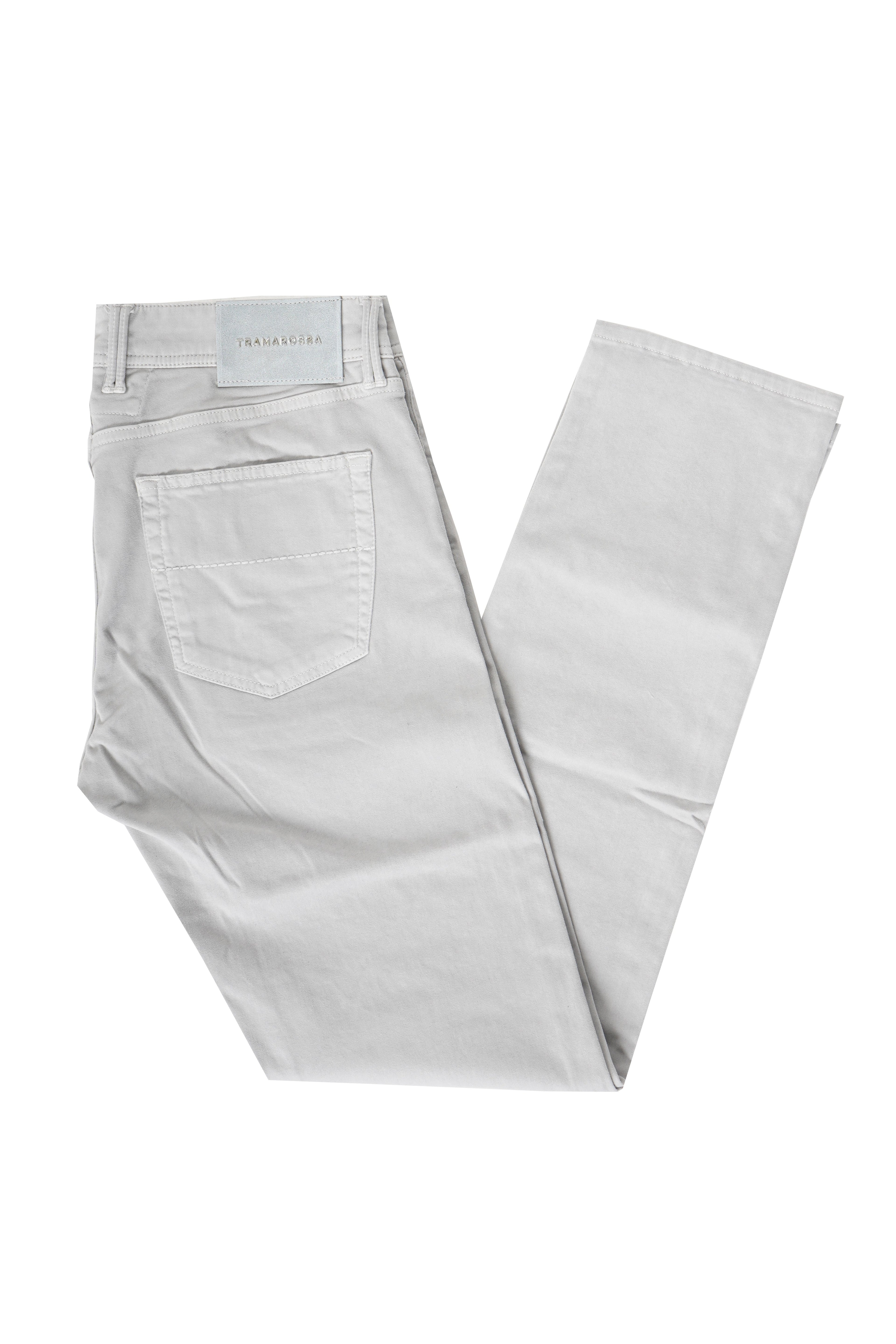 Tramarossa Michelangelo Zip Solid Cotton-Modal Trousers