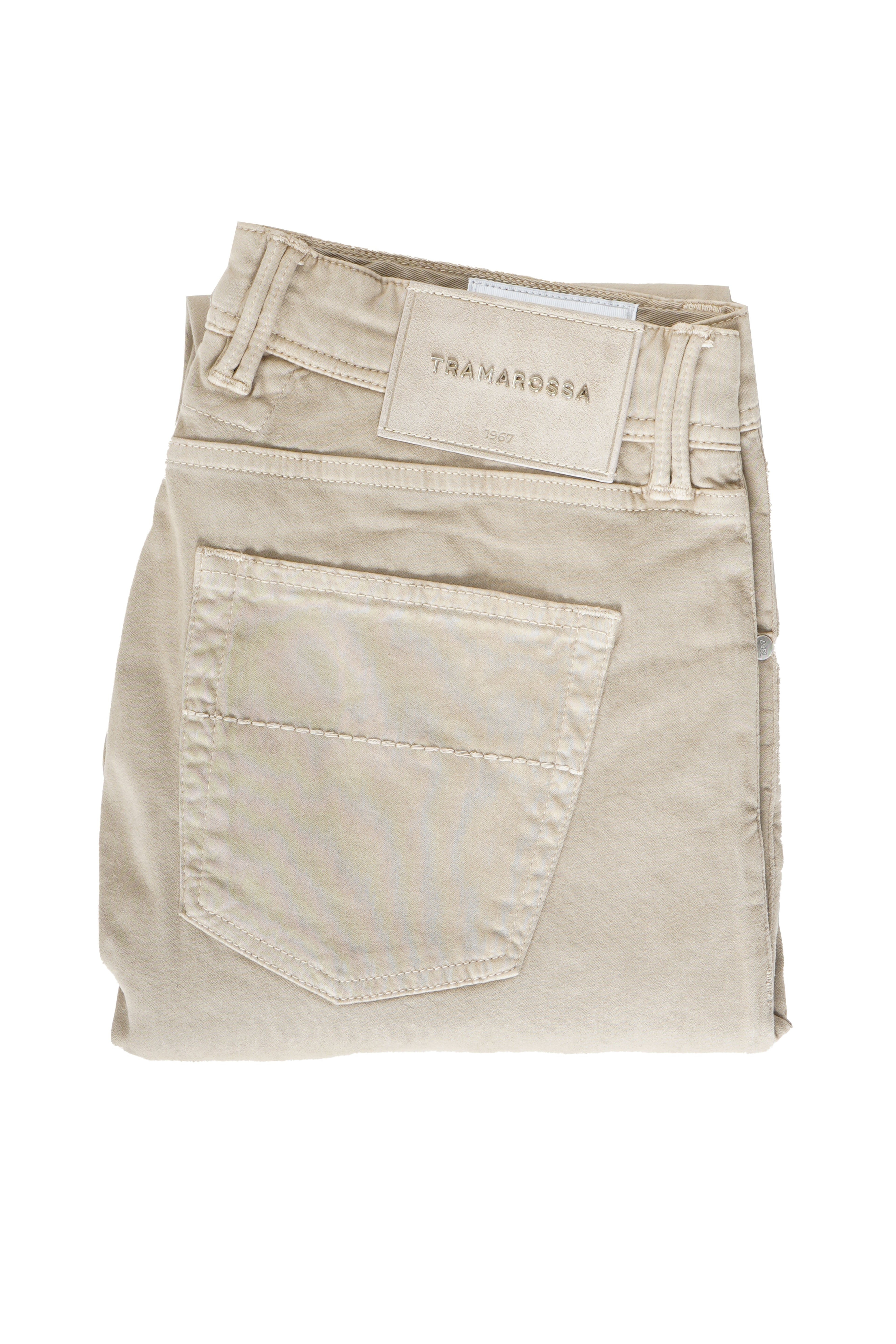 Tramarossa Michelangelo Zip Solid Cotton-Modal Trousers