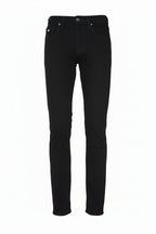 Tramarossa Solid Black Denim Pants