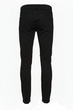 Tramarossa Solid Black Denim Pants