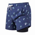Tropical Trees - Waterproof Swim Shorts With A Waterproof Pocket