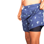 Tropical Trees - Waterproof Swim Shorts With A Waterproof Pocket