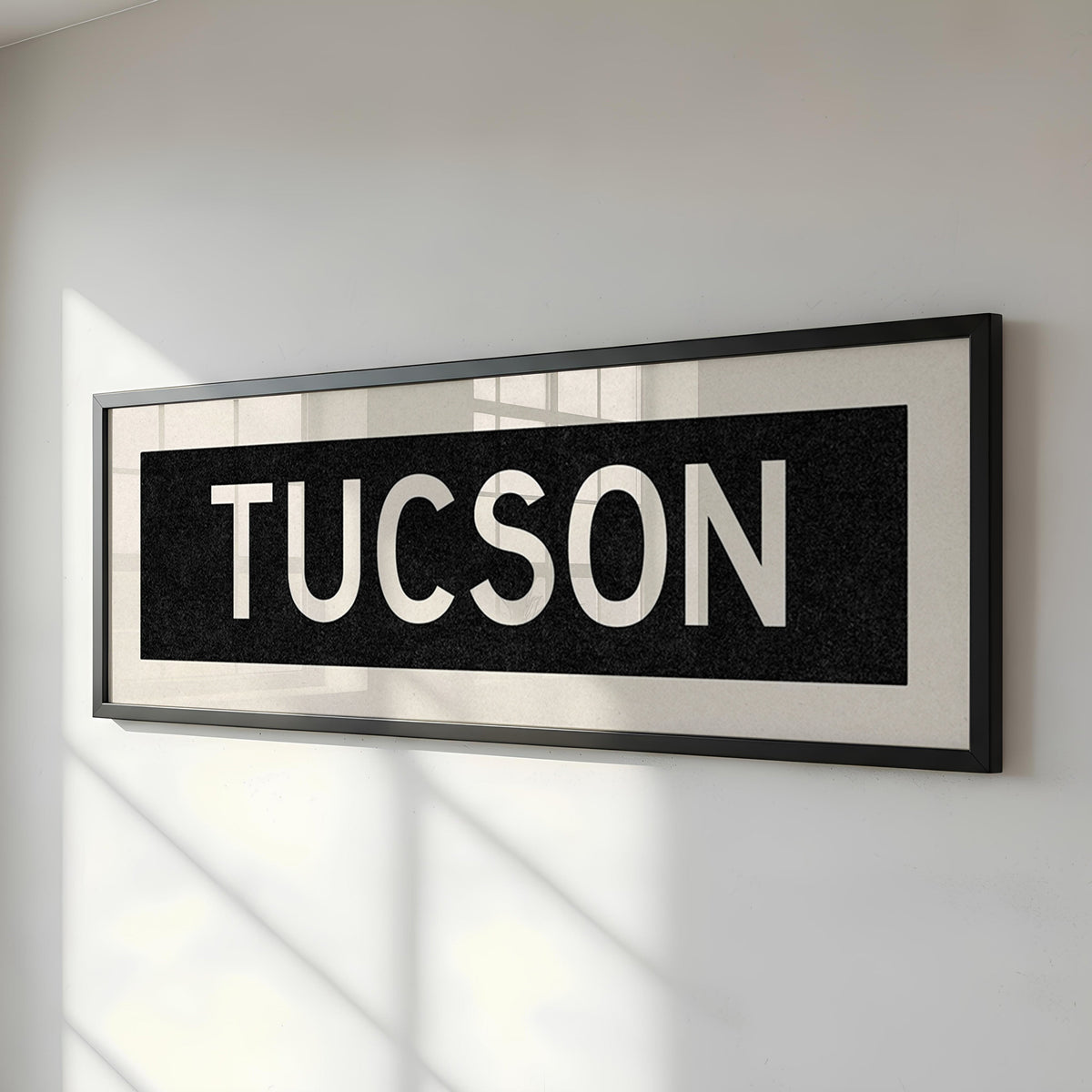 Framed Tucson Arizona Bus Scroll