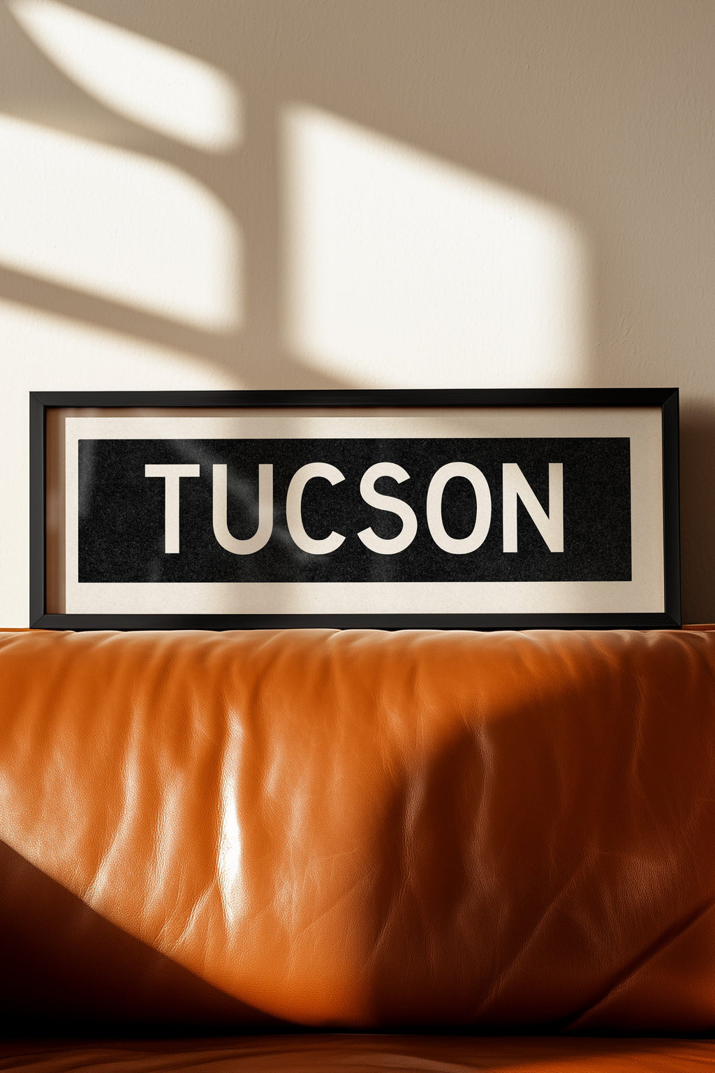 Framed Tucson Arizona Bus Scroll